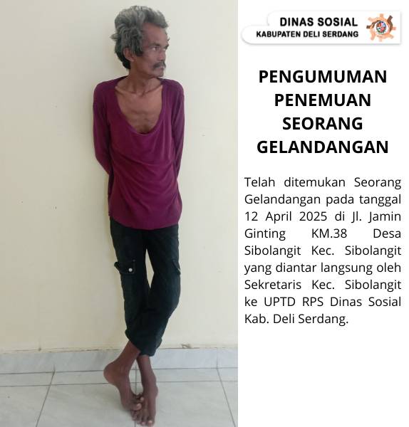 PENGUMUMAN PENEMUAN SEORANG GELANDANGAN